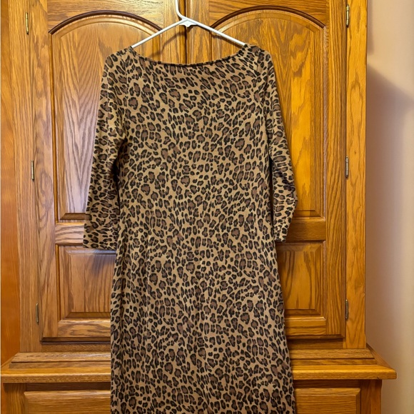 Lauren Knit Leopard Dress Medium - Picture 2 of 4